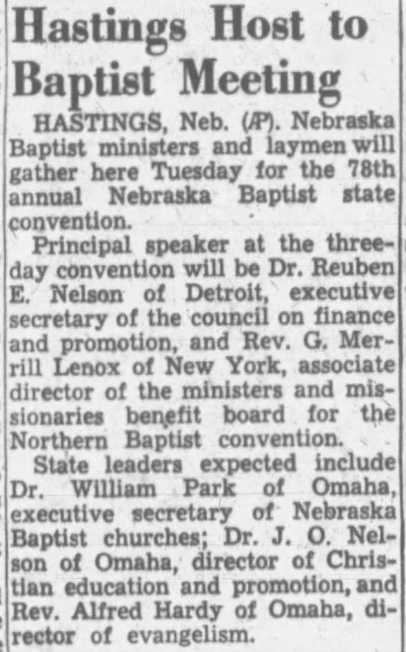 Clipping from Lincoln Journal Star